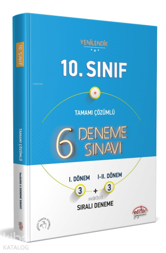 Editör Yayınları 10. Sınıf 6 Fasiküllü Deneme Sınavı Editör