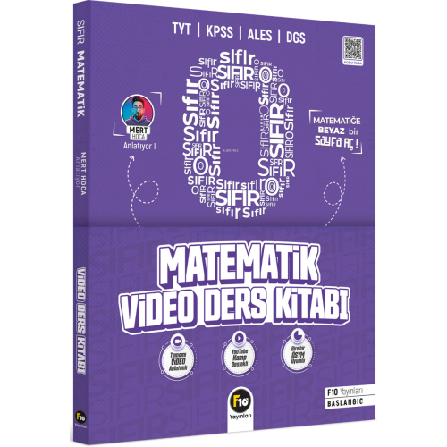 F10 Yayınları Mert Hoca ile Sıfırdan Matematik Video Ders Kitabı